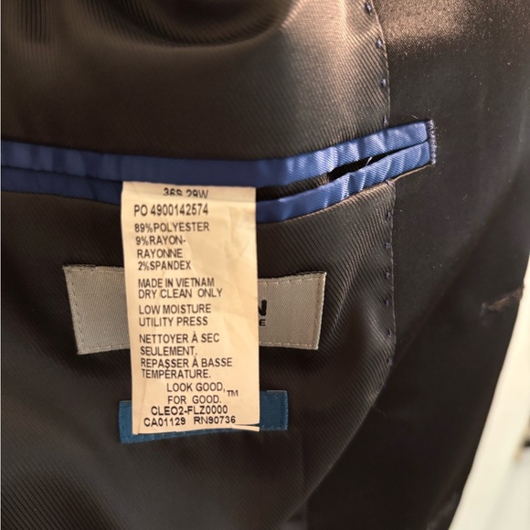 Kenneth Cole Reaction Men's Full Black Tuxedo sz 36 Slim Worn Once Pants Jacket - Picture 11 of 16